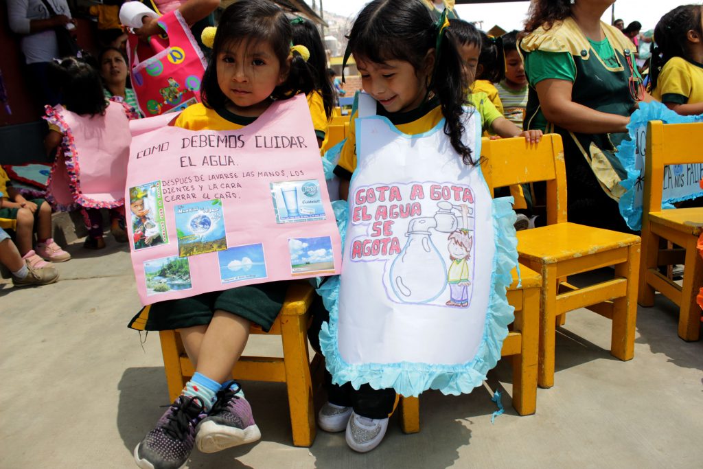 INFOVIDA | Día mundial del agua: Niñas y niños de Villa María del Triunfo se comprometen a hacer uso responsable del agua