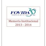 Memoria institucional 2013 – 2014
