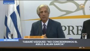 INFOVIDA | Organizaciones y redes de sociedad civil del Perú se pronuncian sobre negativa de Uruguay a la solicitud de asilo del expresidente Alan García