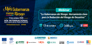 INFOVIDA | La Gobernanza del Riesgo: Herramienta clave para la Reducción del Riesgo de Desastres