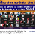 Lideresas de Lima Sur impulsan propuestas para combatir el cambio climático y la violencia de género en el contexto COVID-19