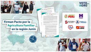 Firman pacto para defender la Agricultura Familiar en la región Junín 