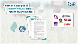 Candidatos al congreso firman pacto para garantizar el desarrollo rural en Huancavelica