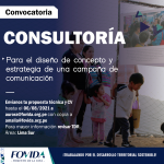 CONSULTORÍA| Para el diseño de concepto y estrategia de una campaña de comunicación