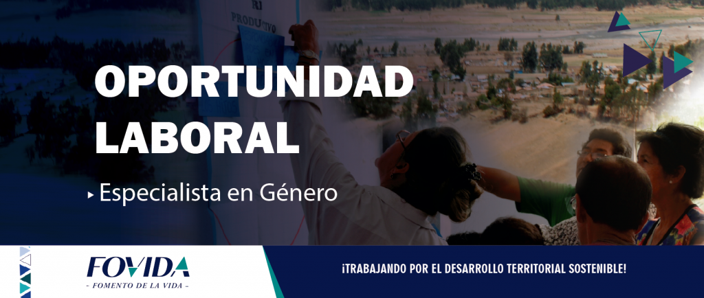 CONVOCATORIA| Especialista en género