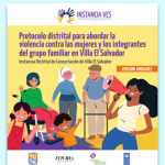 Versión amigable| Protocolo distrital para abordar la violencia contra las mujeres y los integrantes del grupo familiar en Villa El Salvador