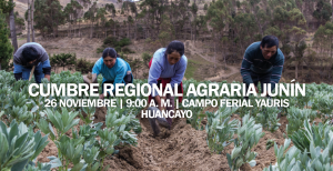 Organizaciones agrarias de la sierra central del país se reunirán junto al viceministro del MIDAGRI en la Cumbre Regional Agraria Junín en el marco de la Segunda Reforma Agraria