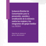 Instancia distrital de concertación para la prevención, sanción …