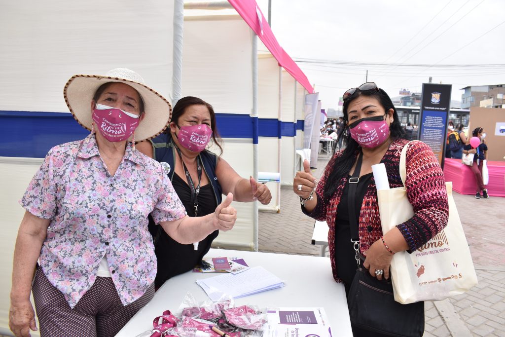 Día Internacional de la Mujer: Lideresas de Lima Sur difunden la campaña “Cambiemos el Ritmo” en ferias informativas