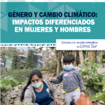Género y cambio climático: Impactos diferenciados en mujeres y hombres