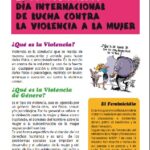 25 de Noviembre: Día Internacional de Lucha contra la Violencia a la Mujer- Díptico