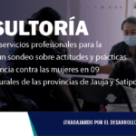 Consultoría| Servicios profesionales para la realización de un sondeo sobre actitudes y prácticas frente a la violencia contra las mujeres