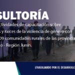 Consultoría| Implementar actividades de capacitación sobre masculinidades