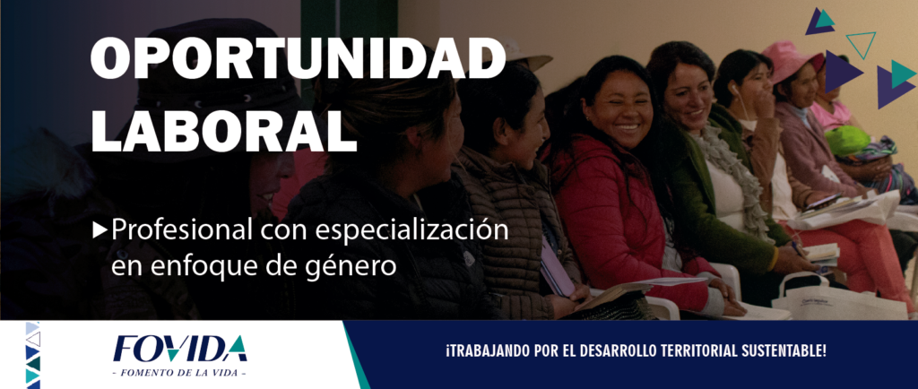 Convocatori-Junín| Especialista en enfoque de género