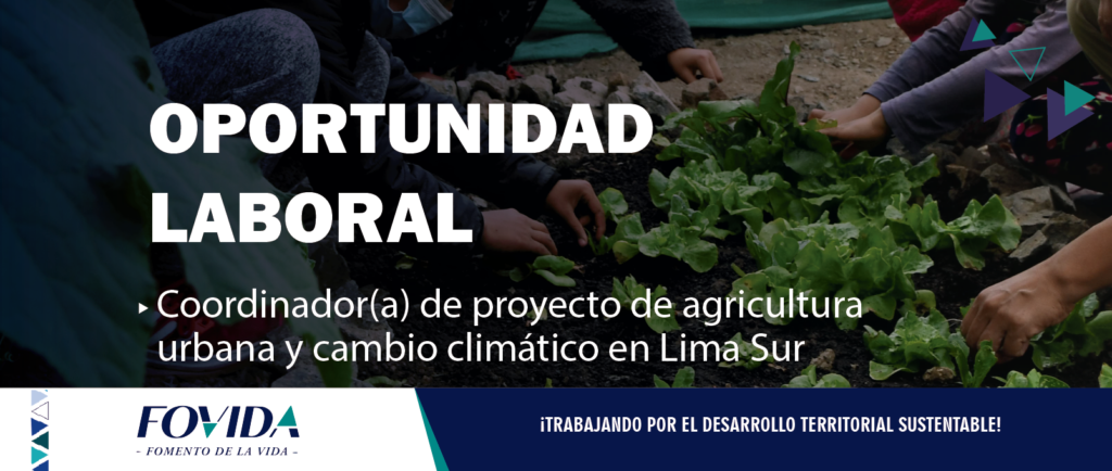 Coordinador(a) de proyecto de agricultura urbana y cambio climático en Lima Sur
