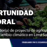Coordinador(a) de proyecto de agricultura urbana y cambio climático en Lima Sur