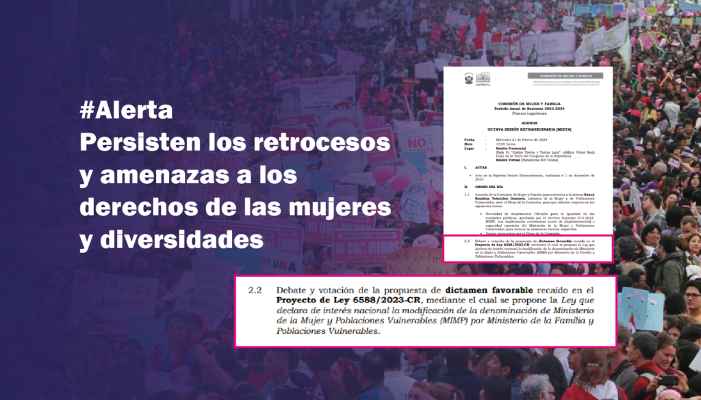 #Alerta | Siguen los retrocesos y amenazas de los derechos de las mujeres y diversidades