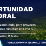 Lima| Especialista ambiental para el proyecto de Gobernanza climática en Lima Sur.