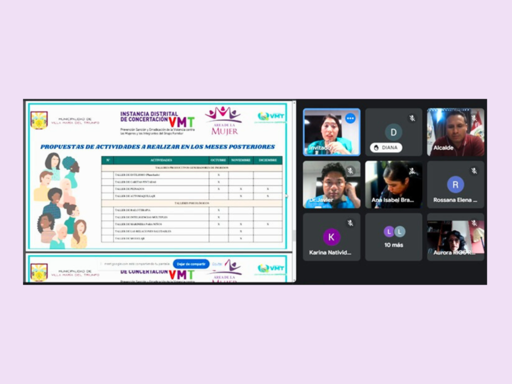 IDC Villa María del Triunfo aprueba su Plan Multianual 2025-2026 para combatir la violencia de género